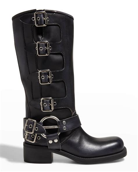 miu miu combat boots|miu moto boots.